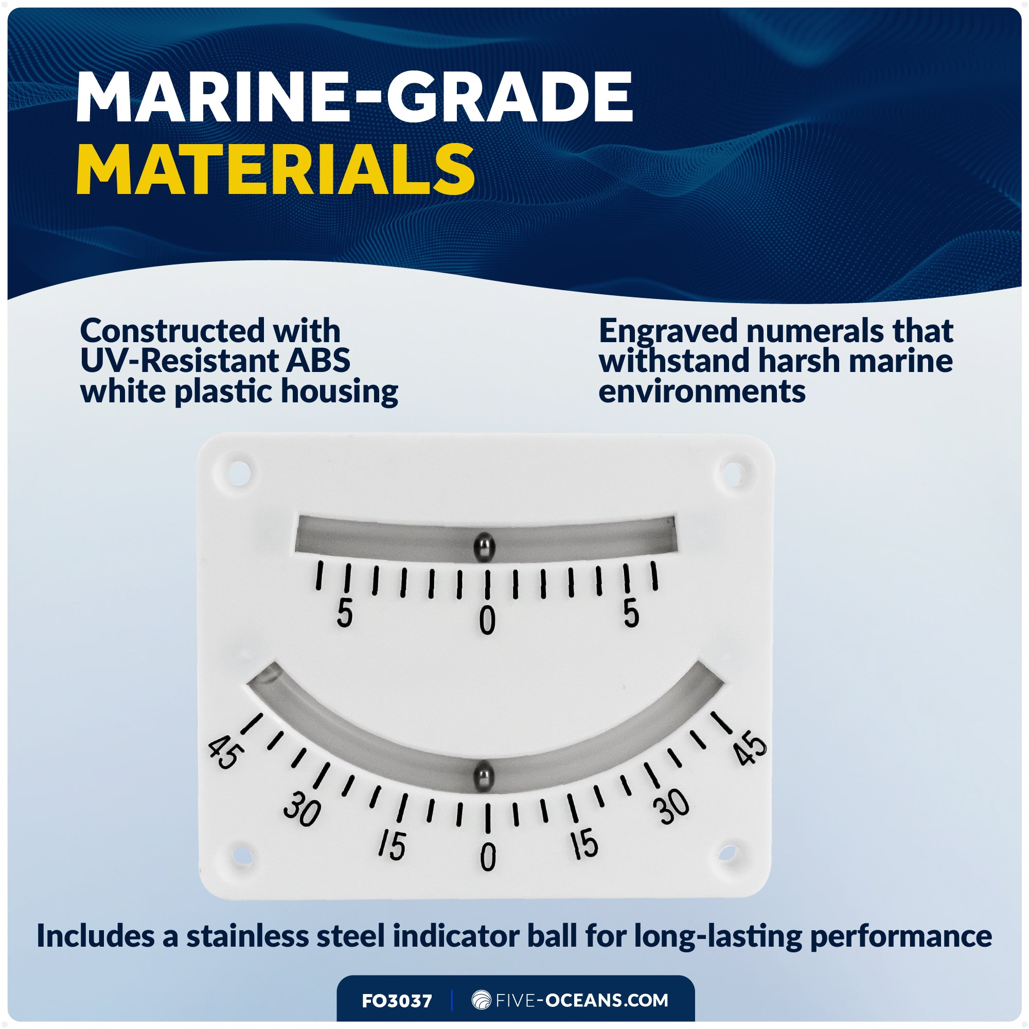 6 & 45 Degree Double Reading Clinometer - FO3037 - Five Oceans
