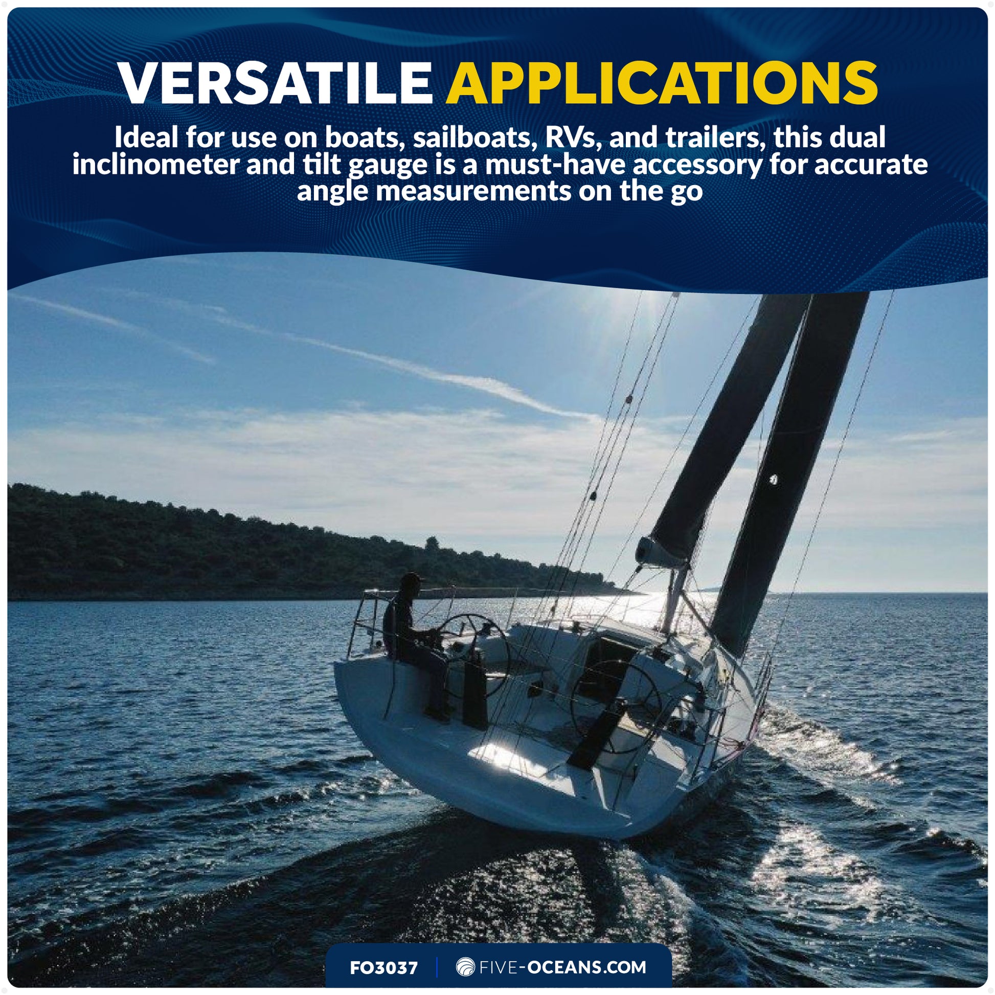 6 & 45 Degree Double Reading Clinometer - FO3037 - Five Oceans