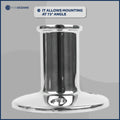 Boat Flag Pole Socket, Stainless Steel - FO3108 - Five Oceans