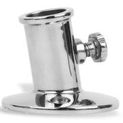 Boat Flag Pole Socket with Knob, Stainless Steel - FO3109 - Five Oceans