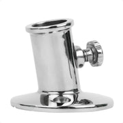 Flag Pole Socket with Knob, 3/4" Dia., Stainless Steel - FO3109