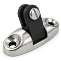 Bimini Top Universal Swivel Deck Hinge, AISI316 Stainless Steel & Black Nylon