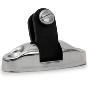 Bimini Top Hardware Universal Swivel Deck Hinge, AISI316 Stainless Stee and Black Nylon - FO3113 - Five Oceans