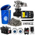 Pacific 1000 Series Vertical Windlass Kit, 12V DC, with 5/16" Stainless Steel Chain