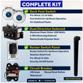 Vertical Windlass Kit 1000W, 12V with Anchor Rode & Swivel - FO3288-C2 - Five Oceans