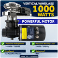 Vertical Windlass Kit 1000W, 12V - Pacific 1000 Series - FO3288 - Five Oceans
