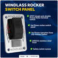 Up/Down Windlass Rocker Switch, 12V, SPDT 3-Terminal - FO3290 - Five Oceans