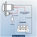 Up/Down Windlass Rocker Switch, 12V, SPDT 3-Terminal - FO3290 - Five Oceans