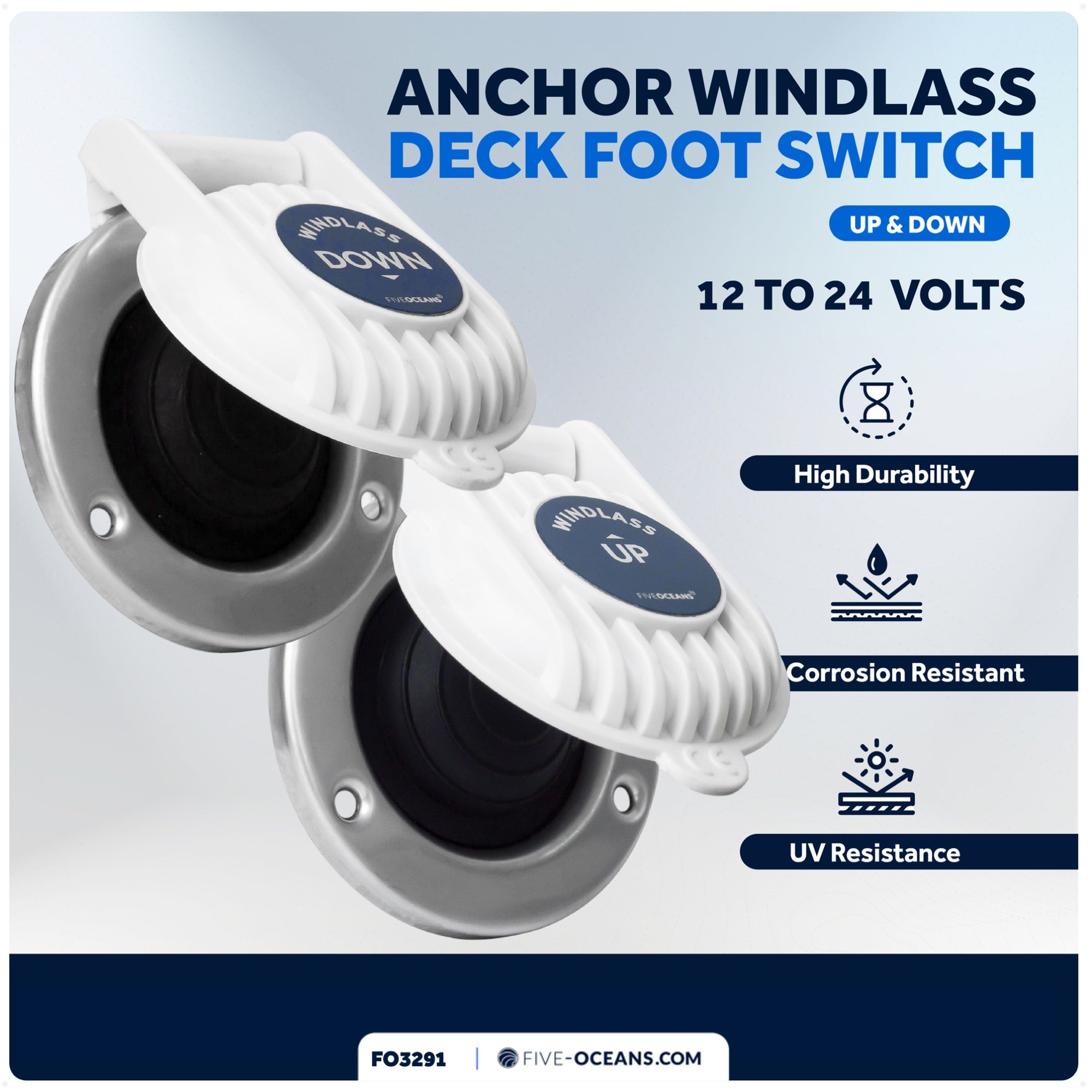 Windlass Deck Foot Switch, Up/Down Single Direction Switches - FO3291