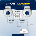 Up/Down Windlass Foot Switch, 5A, 12V-24V - FO3291 - Five Oceans
