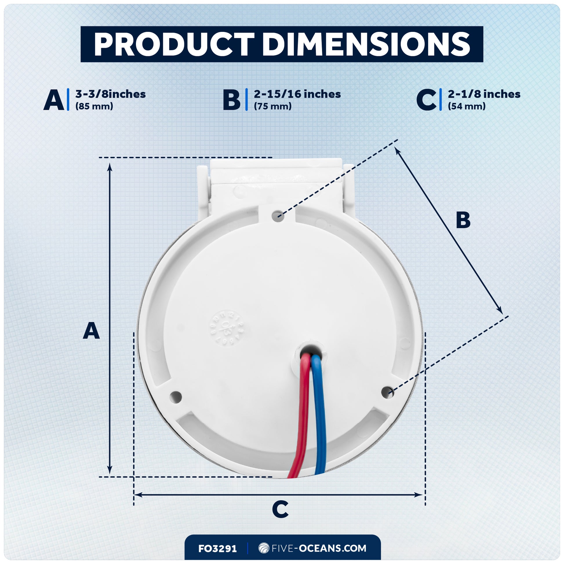 Up/Down Windlass Foot Switch, 5A, 12V-24V - FO3291 - Five Oceans
