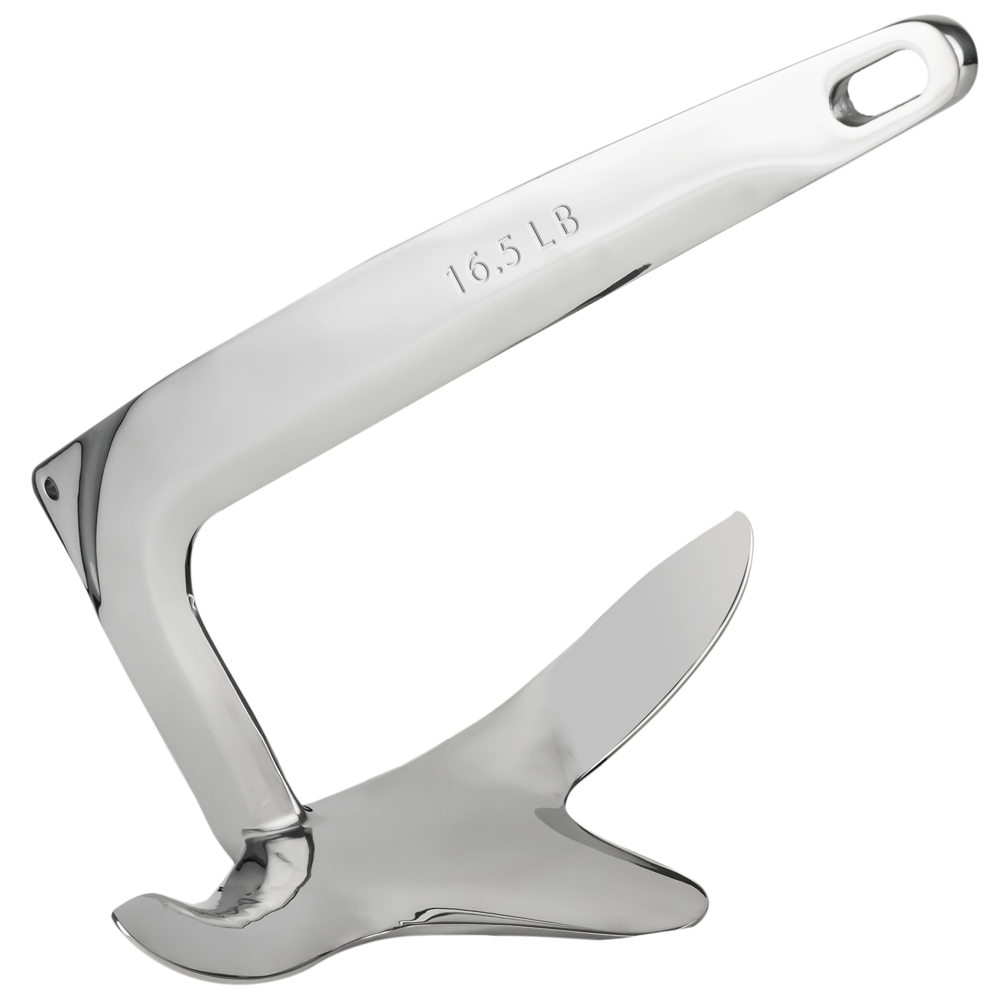 Bruce Style Claw Anchor, 16.5 Lb / 7.5 Kg, Stainless Steel - FO336