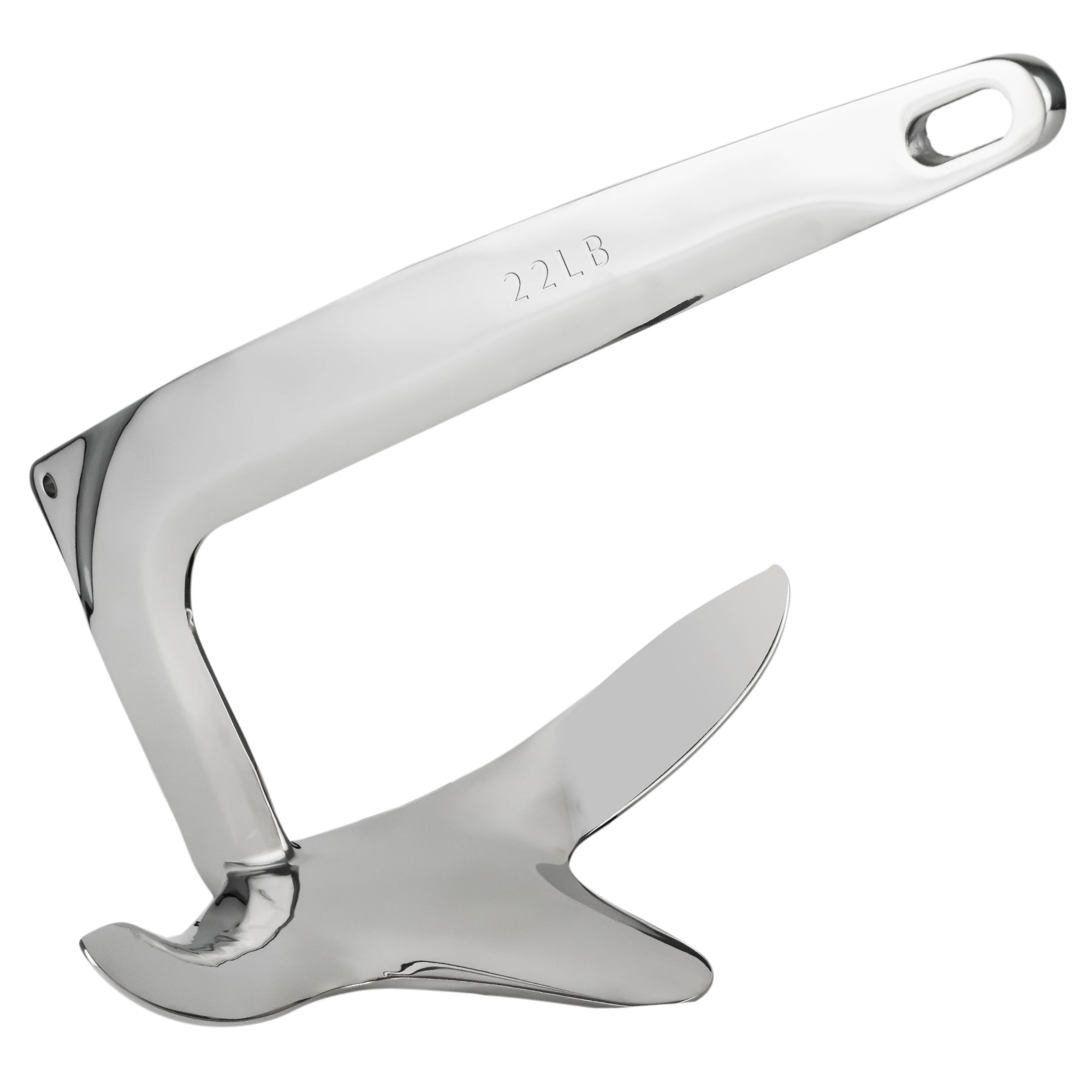 Bruce Style Claw Anchor, 22 Lb / 10 Kg, Stainless Steel - FO337