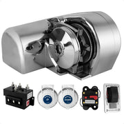 Atlantic Windlass Kit - 5/16" HTG4 Chain & 9/16" Rope, Horizontal 900W 12VDC - FO3442 - Five Oceans