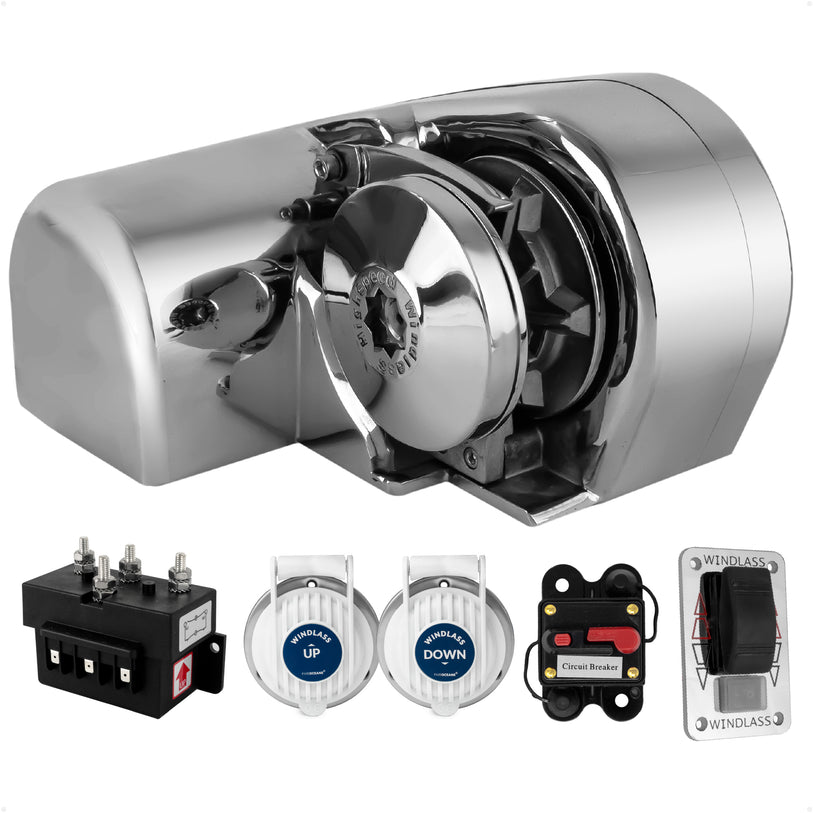 Horizontal Windlass Kit 900W, 12V - Atlantic 900 Series - FO3442