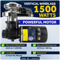 Vertical Windlass Kit 1500W, 12V - Pacific 1500 Series - FO3444 - Five Oceans