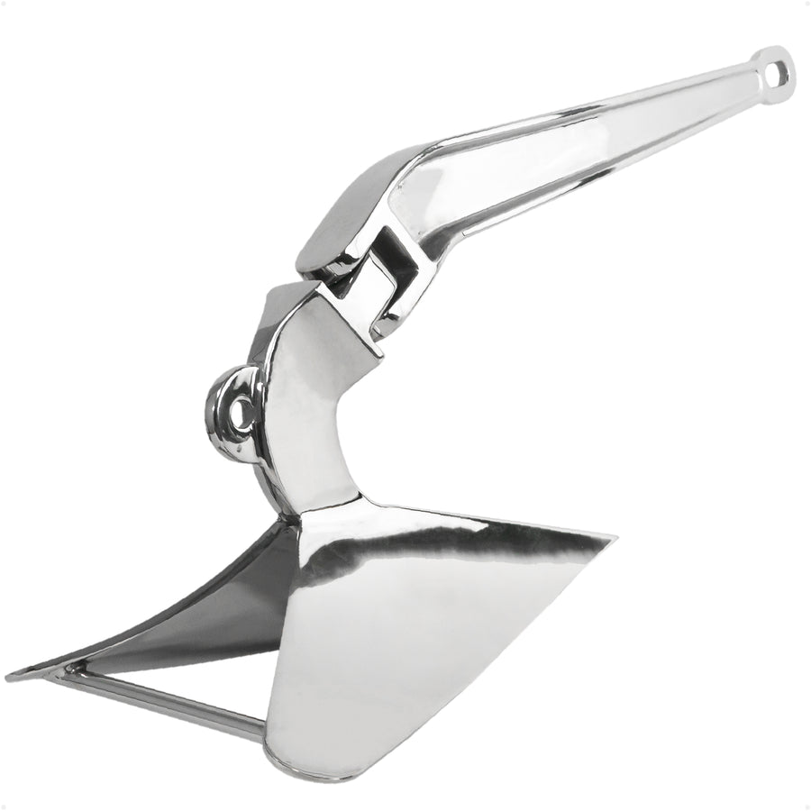 15.5 Lb. CQR Style Plow Anchor, AISI316 Stainless Steel
