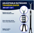 Adjustable Transom Saver & Trailer Bow Roller Kit - Five Oceans