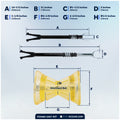 Adjustable Transom Saver & 3" Trailer Bow Roller Kit - FO3465-2457-KIT - Five Oceans