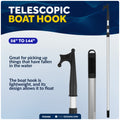 Telescoping Hook 56" - 144", Aluminum - FO3466 - Five Oceans