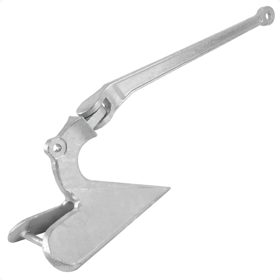 15.5 Lb. CQR Style Plow Anchor, Hot-Dipped Galvanized Steel