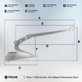 15.5 Lb. CQR Anchor,  Galvanized Steel – FO349 - Five Oceans