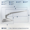 20 Lb. CQR Anchor, Galvanized Steel – FO350 - Five Oceans