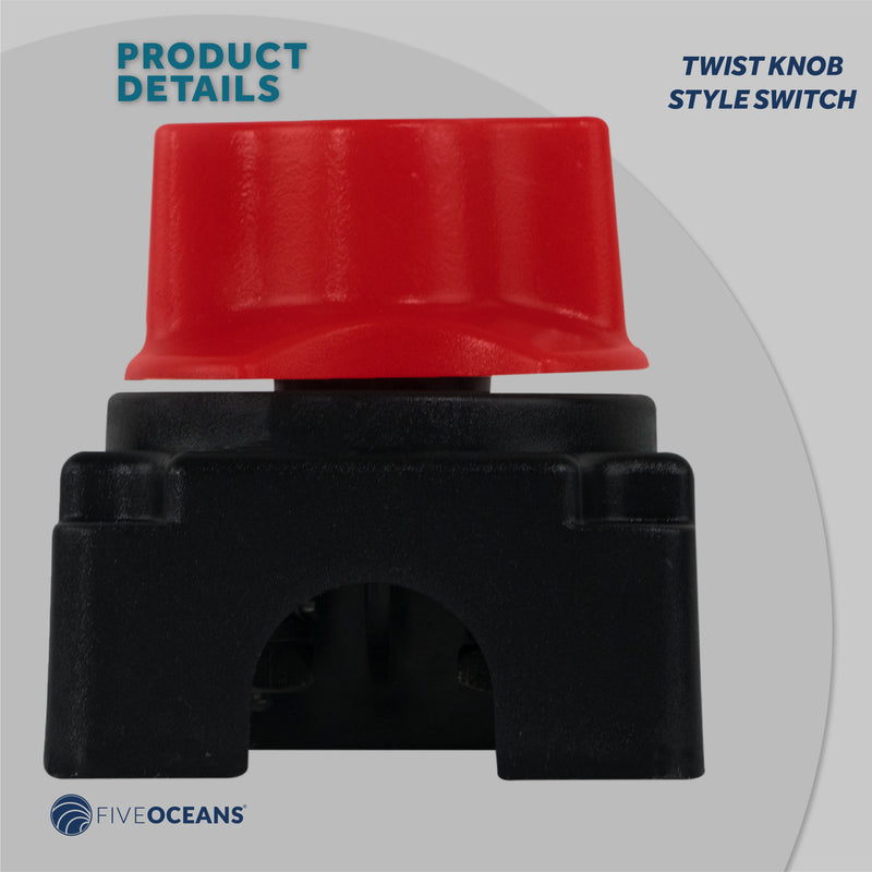 Battery Disconnect Switch On-Off, 250 Amp, 12-24 Volts - FO3510 - Five Oceans