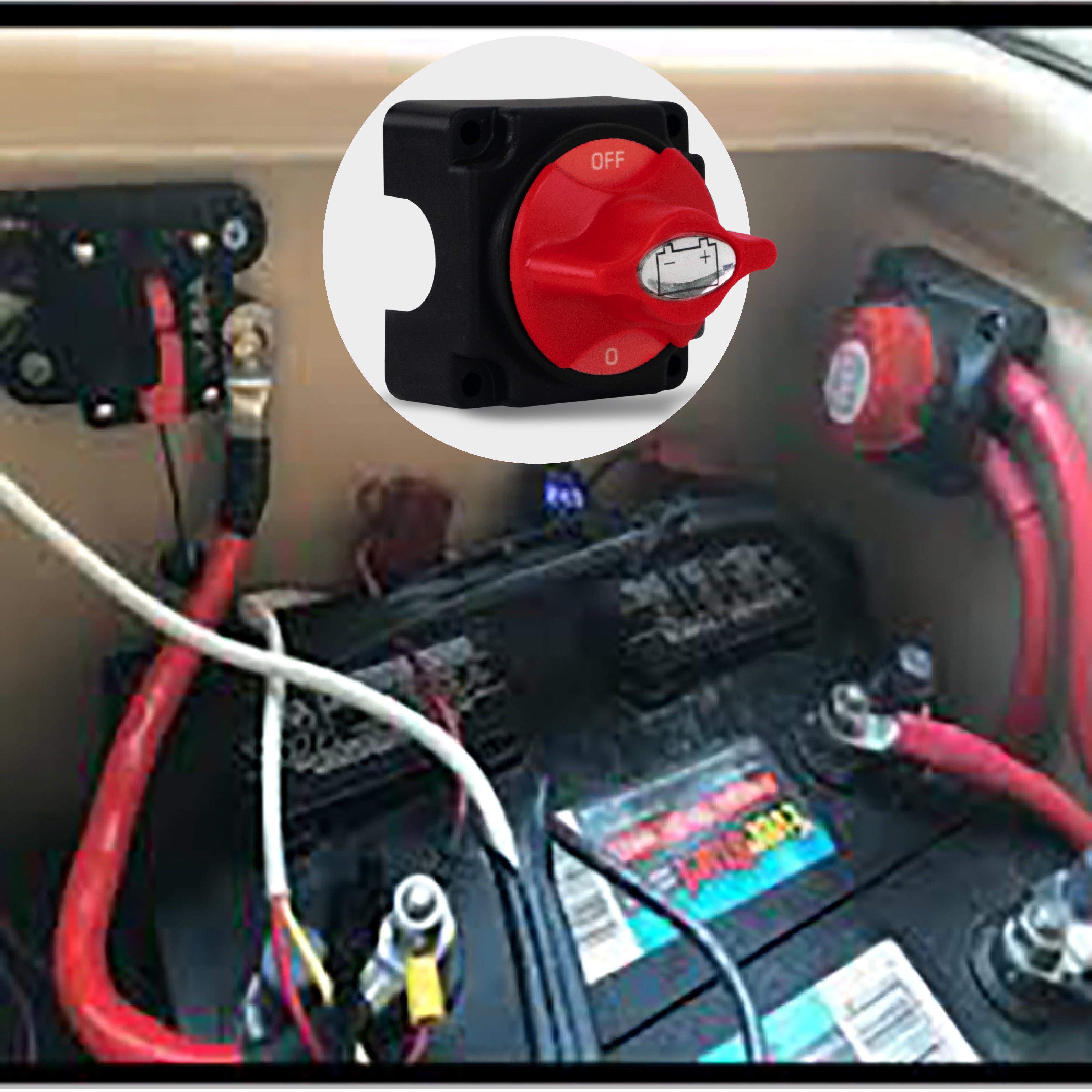 Battery Disconnect Switch On-Off, 250 Amp, 12-24 Volts - FO3510 - Five Oceans