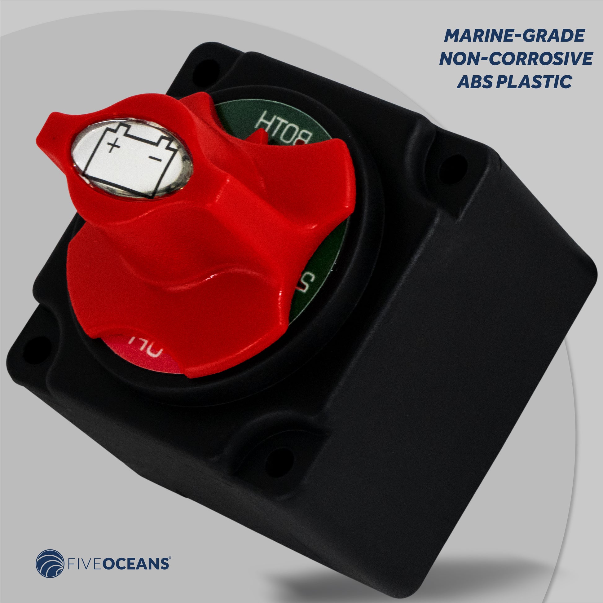 Dual Battery Disconnect Switch Off-1-2-Both, 250 Amp, 12-24 Volts - FO3511 - Five Oceans