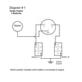 Dual Battery Disconnect Switch Off-1-2-Both, 250 Amp, 12-24 Volts - FO3511 - Five Oceans