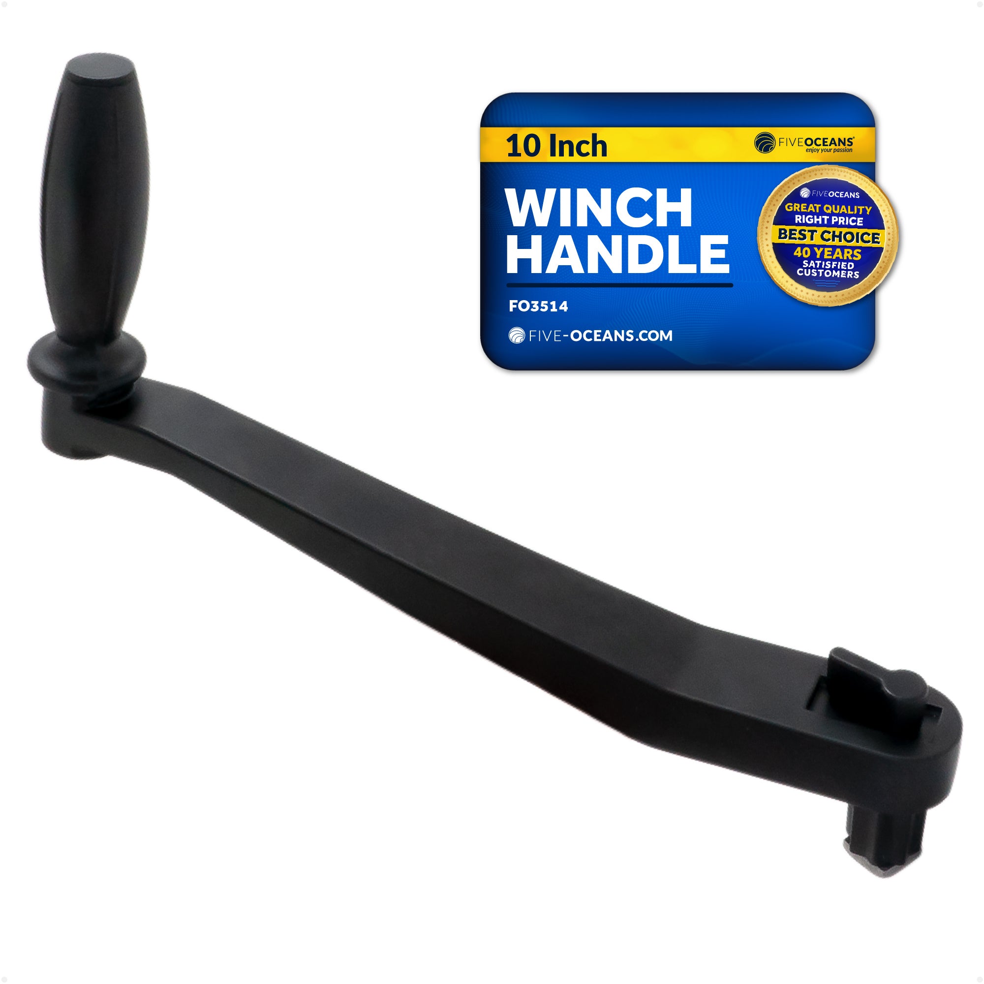 Universal Lock-in Style Winch Handle 10" - FO3514