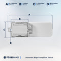 Automatic Bilge Pump Float Switch 12/24/32V - Mercury-Free, 20A Max, 2-Pack - FO3610-M2 - Five Oceans