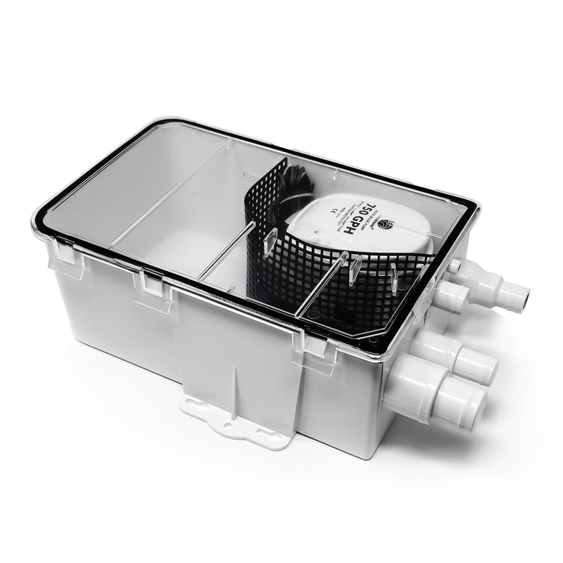Shower Sump Pump Drain System Kit 12V - 750 GPH - FO3611 - Five Oceans