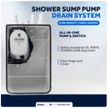 Shower Sump Pump Drain System Kit 12V - 750 GPH - FO3611 - Five Oceans
