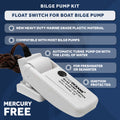 1100 GPH / 4164 LPH Automatic Bilge Pump Kit, 12V - FO3615-C1 - Five Oceans