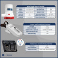 Bilge Pump Kit, 2000 GPH / 7571 LPH, Barbed 1-1/8" (29mm) Outlet Diameter, Float Switch and 3-Way Panel Switch, 12VDC - FO3616-C1 - Five Oceans
