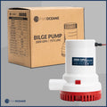 2000 GPH / 7571 LPH Bilge Pump 12V, 1-1/8" (29mm) Interior Diameter Hose, 41" 14-Gauge Wire - FO3616 - Five Oceans
