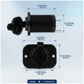 2-Port USB Charger Socket, 12-24V - FO3656 - Five Oceans