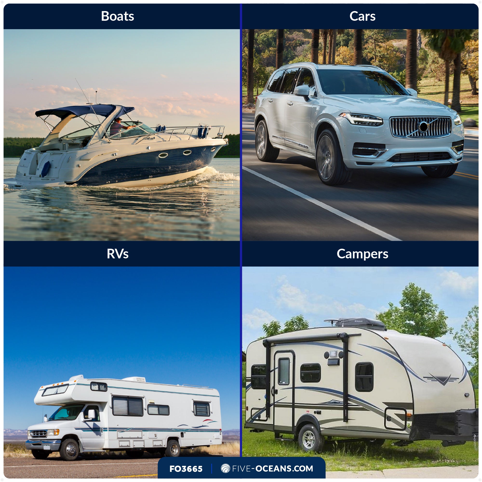 Fuel Water Separator Filter with See-Thru Bowl, Thread Diameter 11/16", 3/8" Barb - FO3665 - Five Oceans