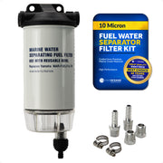 Fuel Line Water Separator Filter Assembly for MAR-FUELF-IL-TR - FO3667 - Five Oceans