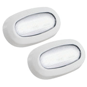 LED Courtesy Accent Light, White Oblong, Cool White, 2-Pack - FO3672-M2 - Five Oceans