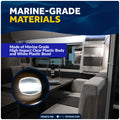 Oval LED Surface-Mount Courtesy / Accent Light, Cool White, 12V, 2-Pack - FO3672-M2 - Five Oceans