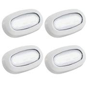 LED Courtesy Accent Light, White Oblong, Cool White, 4-Pack - FO3672-M4 - Five Oceans