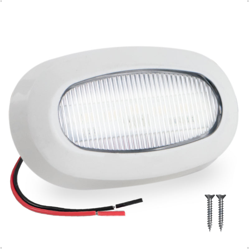 Oval LED Surface-Mount Courtesy / Accent Light, Cool White, 12V - FO3672 - Five Oceans