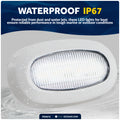 Oval LED Surface-Mount Courtesy / Accent Light, Cool White, 12V - FO3672 - Five Oceans