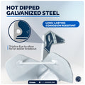 22 Lb / 10 Kg. Delta Anchor, Galvanized Steel - FO3686 - Five Oceans