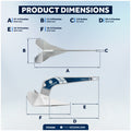 22 Lb / 10 Kg. Delta Style Anchor, Hot-Dipped Galvanized Steel - Five Oceans