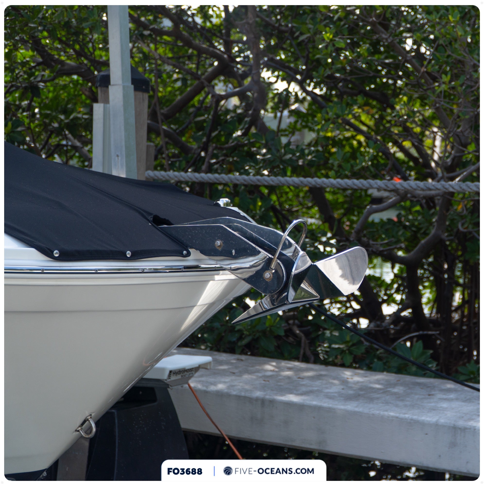 Delta Style Wing Anchor, 16.5 Lb Stainless Steel - FO3688 - Five Oceans
