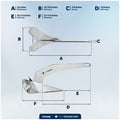 16.5 Lb / 7.5 Kg. Delta Anchor, AISI316 Stainless Steel - FO3688 - Five Oceans